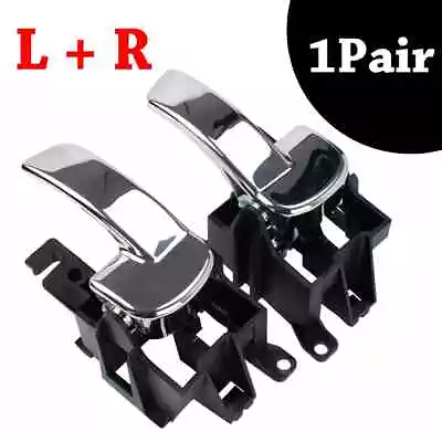 Inner Door Handle 1Pair For Nissan Pathfinder Front Rear R51/Navara D40 2005~13 • $19.89