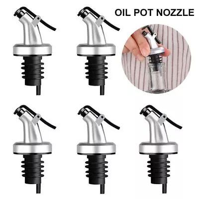 5X Olive Oil Glass Control Dispenser Vinegar Pourer Bottle Kitchen Cooking Tools • £4.25