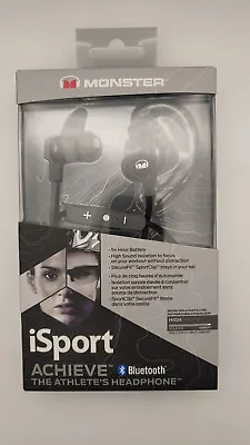 Monster ISport ACHIEVE In-Ear Bluetooth Headphonese  BLACK • $20.99