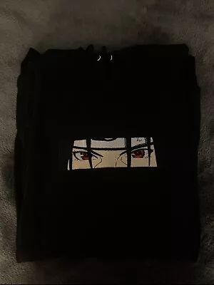 Itachi Uchiha Anime Hoodie | Satin Lined | Embroidered | Sizes S-3XL • $40