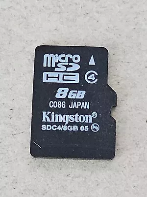 KINGSTON 8GB MicroSD Card SDC4/8GB - 8 GB Micro SD • $7.98