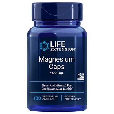  Magnesium Caps 500mg 100 Caps Oxide/citrate/ Life Extension • $10.75