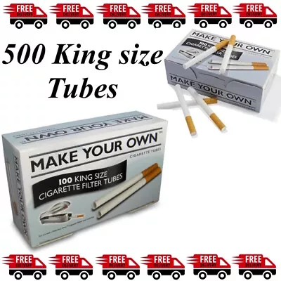 500 Make Your Own By Rizla Cigarette King Size Filter Tubes The New Concept • £7.99