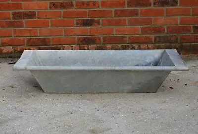 Old Vintage Galvanized Tin Bath/dog/ Flower Tub/ Trough /duck Pond FREE DELIVERY • £104.95