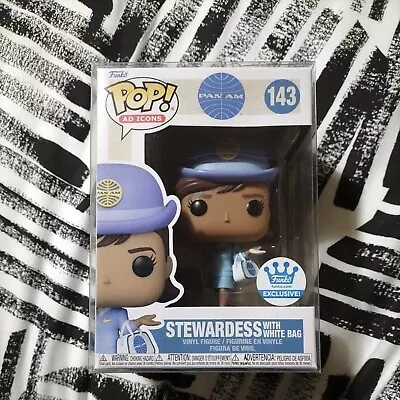 POP! VINYL AD ICONS PAN AM #143 STEWARDESS With BAG (FUNKO EXCLUSIVE) • $34.99