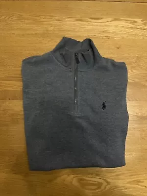 Ralph Lauren 1/4 Zip Jumper Grey M • £85