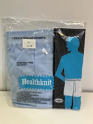 Vintage Healthknit Boxer Shorts Underwear 2X Mens Size 46 48 Blue New Old Stock  • $27.99