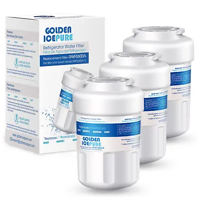Fit For GE Mwf Pc75009 Gse25gshecss Rwf1060 HDX FMG-1 WFC1201 Water Filter 3Pack • $26.99