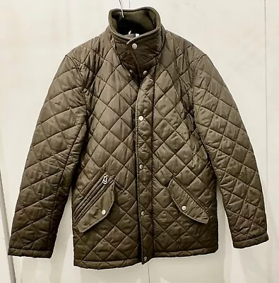 Cole Haan Men's Olive Quilted Coat Jacket Size Small • $40