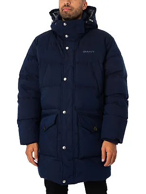 $429.51 • Buy GANT Men's Long Alta Down Jacket, Blue