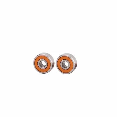 ABEC-7 Hybrid Ceramic Orange Seal Spool Bearings (2) 3x10x4 • $44.45