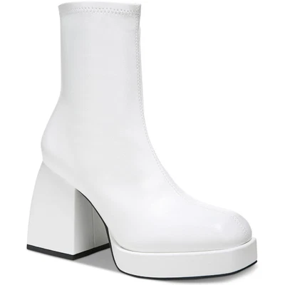 $20.29 • Buy Bar III Womens Narita Faux Leather Block Heel Ankle Boots Shoes BHFO 4620