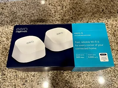 Eero 6 Dual-band Mesh Wi-Fi 6 Router With Built-in Zigbee Smart Home Hub (1... • $41