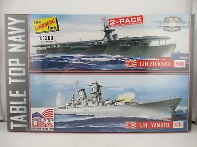 The Lindberg Line Table Top Navy 2-Pack IJN Zuikaku / IJN Yamato 1:1200 Scale • $9.99