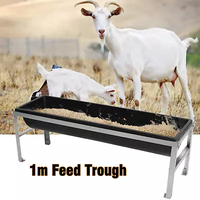 100cm Feed Trough Goat Sheep Food Water Feeder Livestock Multipurpose Feeder • $132