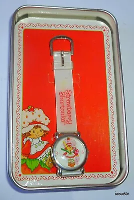 Vintage New In Tin Case 2002 Strawberry Shortcake By Urban Station Analog Watch • $35