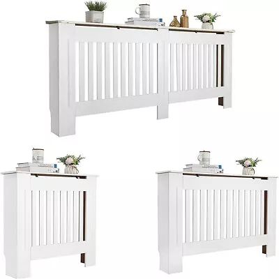 Extra Tall White Radiator Cover Grill Shelf Standing Room Bedroom Lounge Porch • £34.64