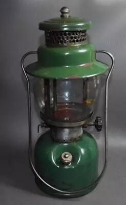1945 Coleman Model 242C Green Camping Lantern W Globe - Single Mantel - USA • $39.95