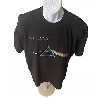 Vintage Pink Floyd Shirt Mens XL 90s Dark Side Of The Moon Anvil Blue Bar Fade • $35.99