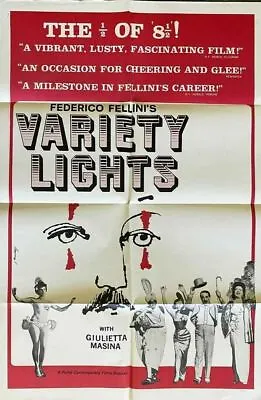 Federico Fellini's Variety Lights Original US One Sheet Movie Poster Rare • $69.99