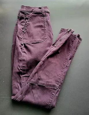 MUDD FLX STRETCH Jeans Women's Size 5 Utility Skinny Purple Pants • $9.99