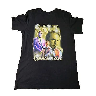 Better Call Saul Goodman Adult Short Sleeve T-Shirt Medium Black Graphic N7a • $12.99