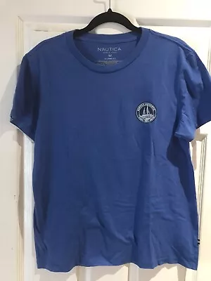 Nautica Authentic Classic Fit Men Blue T Shirt Size M • £9.99