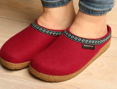£95.77 • Buy Haflinger Clog Slippers Port Red Wool Size 38 New