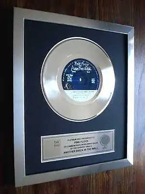 £74.99 • Buy Pink Floyd Another Brick In The Wall Platinum Disc 7  Single Record Disc Award