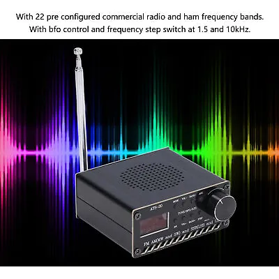 Radio FullBand Receiver DSP FM AM SSB Si4732 Portable Rechargeable With Antenna • $37.36