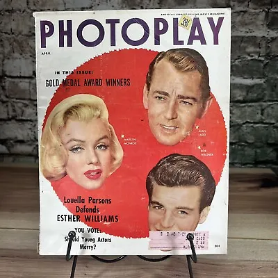 PHOTOPLAY MAGAZINE APRIL 1954 MARILYN MONROE Excellent Condition! • $49.99