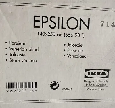 5 X IKEA Epsilon Venetian Blinds Wooden - New In Boxes • £250