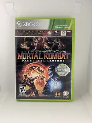 Mortal Kombat: Komplete Edition (Microsoft Xbox 360 2012) Complete Like New • $23.41