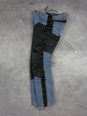 Hand Made Levi's Leather Custom Cowboy Western Style Jeans Pants • $135