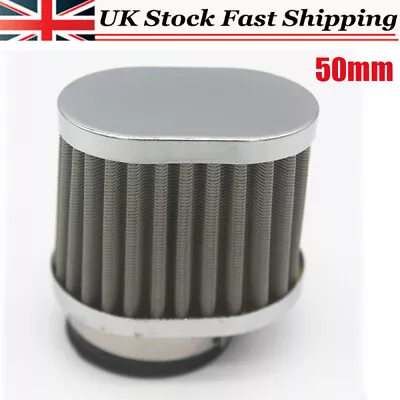 50mm Air Filter Pod Cone Cleaner Universal Motorcycle For Honda Yamaha Suzuki • £7.29