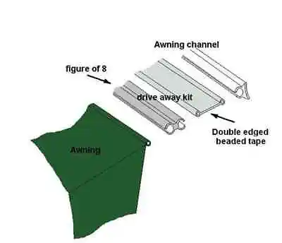 Vango Drive Away Awning Kador Kit 6mm To 6mm (3m Length) For Driveaway Awnings • £28.99