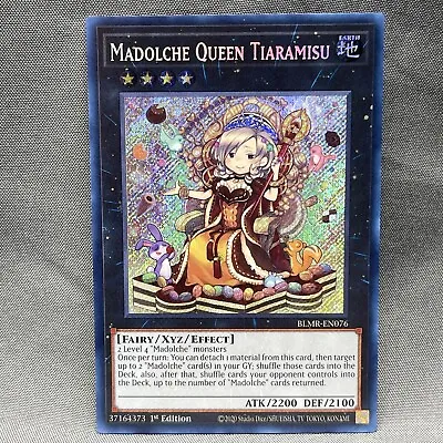 Yugioh Madolche Queen Tiaramisu BLMR-EN076 Secret Rare 1st Edition Nearmint • $3.50