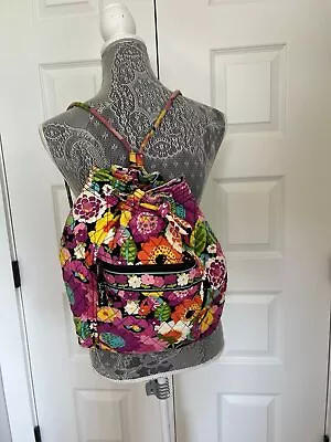 Vera Bradley Va Va Bloom Drawstring Backpack Bag • $25