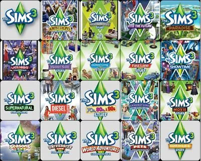 The Sims 3 Expansion Packs PC Mac Games Excellent Condition - Make Your Choice • $8.95