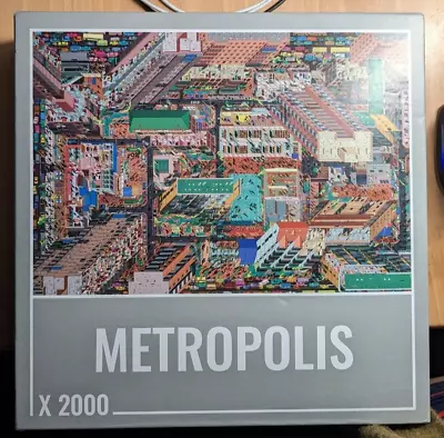 Cloudberries 'metropolis' 2000 Piece Jigsaw Puzzle + Giant Poster • £6