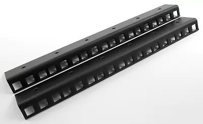 £8.50 • Buy 2 X 6u 19  Inch Steel Rack Strips Matt Black Finish *2mm Thickness* Studio Audio