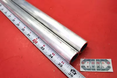 2 Pieces 1  OD X 1/8  Wall 6061 T6 ALUMINUM Round Tube 35.5  Long 3/4  ID • $16.49