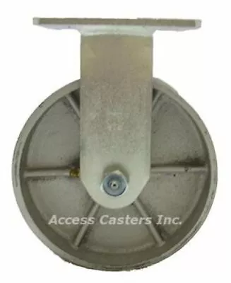 6PKLSR 6  X 2  Medium Duty Rigid Plate Caster Steel Wheel 1200 Lbs Capacity • $32.27