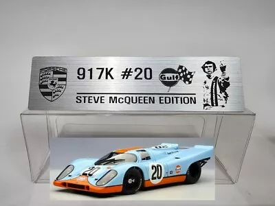 1/18 Porsche 9I7K 917L Metal Name Plate Plaque For Exoto Minichamps Autoart • $7.50