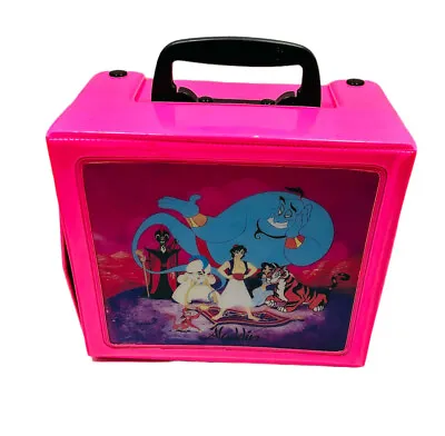 Vintage 90s -Pink Walt Disney (Aladdin Lunch Box) Read Description • $17