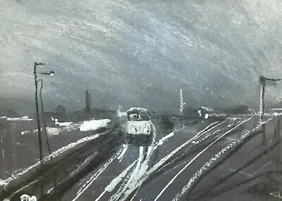 Railway Series Q1   Original Mixed Media Painting On Paper  • £25