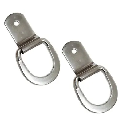 2 Pk Of Stainless Steel Saddle Repair Dee Clip 1-3/4  D-Ring  • $11.99