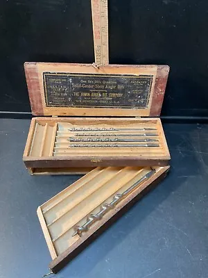 Vintage Irwin Auger Bits In Wood Box • $94.50