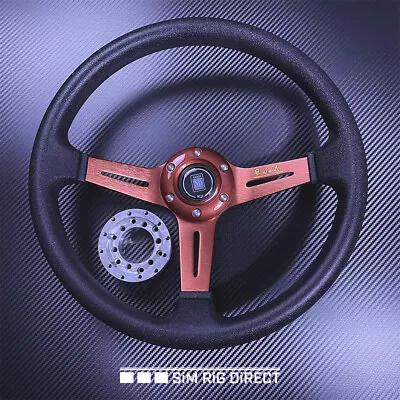 Logitech G25 G27 G29 G920 G923 Deep Dish 14  NARDI Steering Wheel W/ Adapter • $150