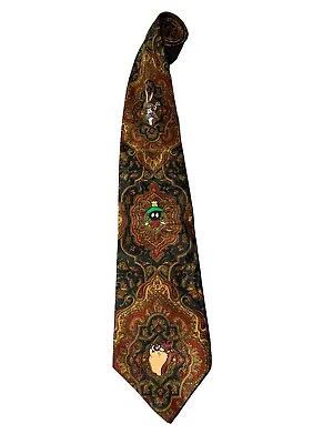 Vintage Looney Tunes Mania 1994 Men's Neck Tie 100% Polyester Tasmanian Devil • $15.95